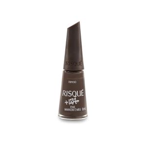 Esmalte Cremoso Risqué Esse Marrom é Meu 8m