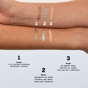Lápis para Olhos Océane Shine Eye Dourado