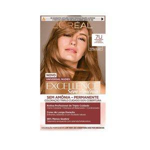 Kit Coloração Creme 7U Louro L'Oréal Imédia Excellence - 10 Unidades