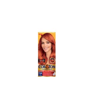 Tintura Cor&Ton - Tons Vermelhos - 7.44 Ruivo Acobreado 125g