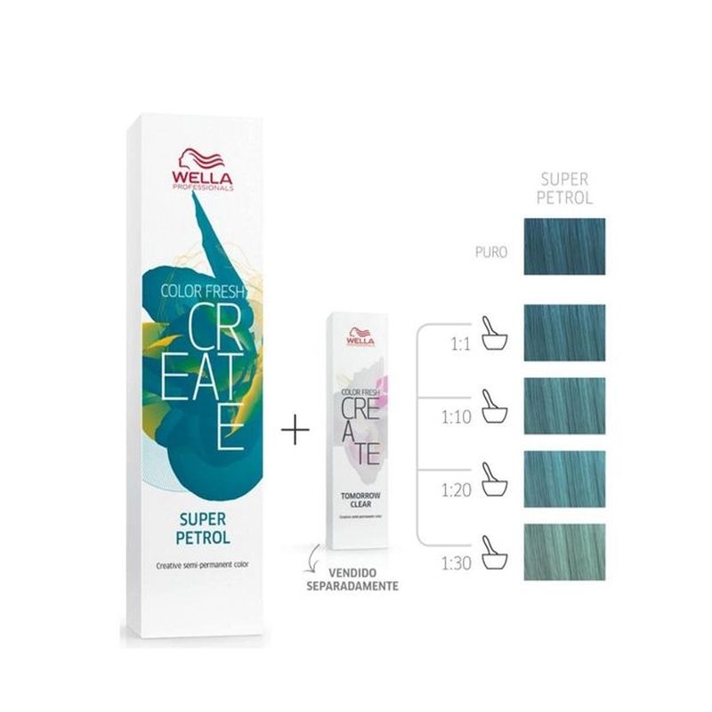 coloracao-wella-color-fresh-create-super-petrol-60g