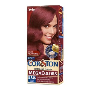 Tintura Cor & Ton Megacolors Vermelho -  5.546 Amora 125g
