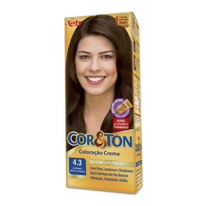 Tintura Cor&Ton Tons Castanhos - 4.3 Castanho Médio Dourado 125g