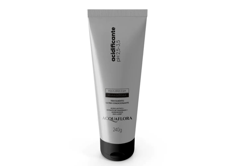 acidificante-acquaflora-ultra-cond-240ml-acquaflora-restauracao-e-protecao-para-seus-cabelos