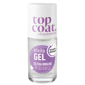 Base Blant Top Coat Efeito Gel Incolor 8,5ml