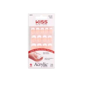 Unhas Postiças Kiss NY Acrilic French Md Fame Game