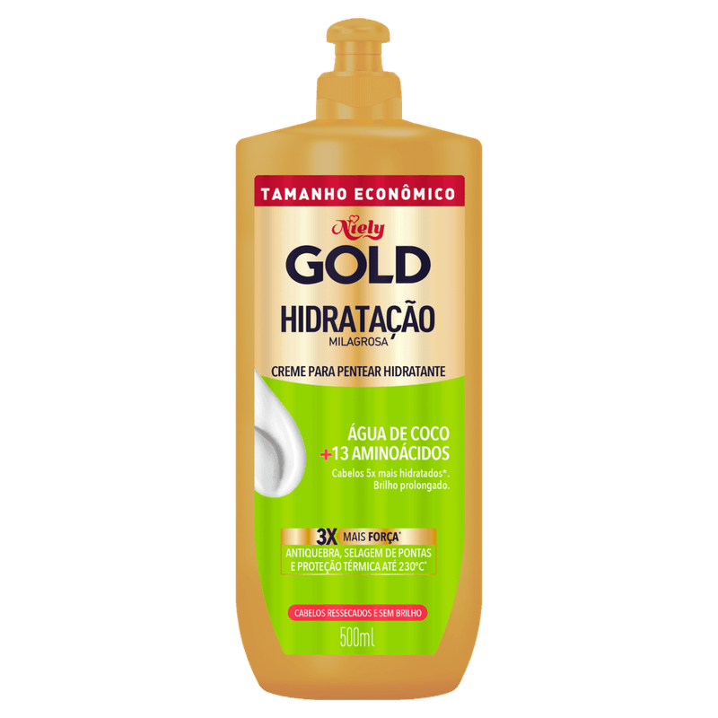 creme-para-pentear-niely-gold-hidratacao-milagrosa-500ml