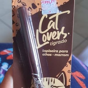 Lápis de Olho Vizzela Cat Lovers Preto 0,24g