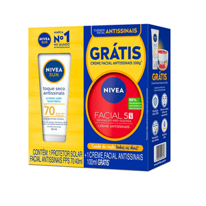 Kit Nivea FPS70 40ml + Creme Facial 100g - Nivea