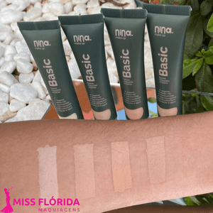 Pó Facial Prova d'Água Nina Make H Matte 02 - Nina Makeup
