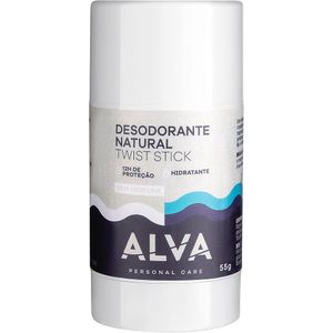 Desodorante Natural Alva Twist Stick Sem Perfume 55g