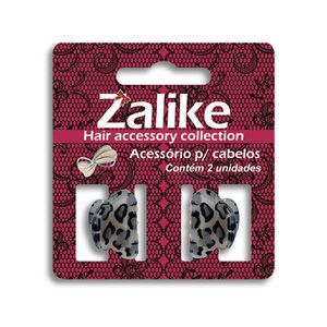 Piranha Zalike Para Cabelo  Acrilico Mini Animal Print 2cm Com 2 unid