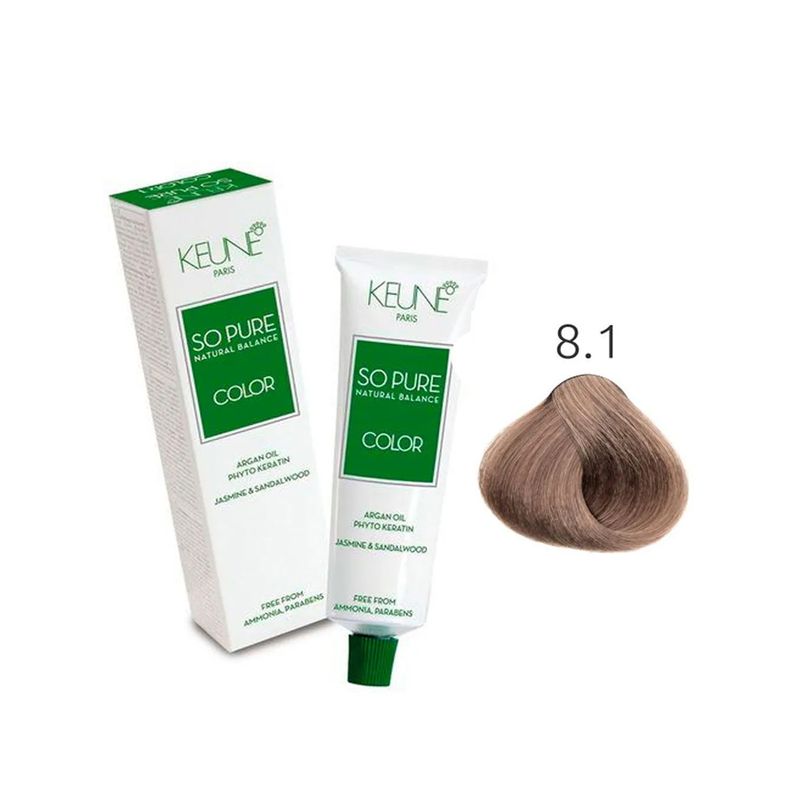 tintura-keune-so-pure-8-1-louro-claro-cinza-60g