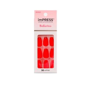 Unhas Postiças Autocolante Kiss NY Impress Bailarina Danty Média