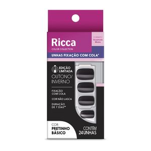 Unhas Ricca Color Pretinho Basico - Ricca