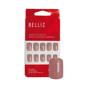Belliz Nude - Unhas Postiças (2 4 Unidades)