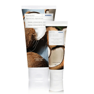 Kit Hidratante Corporal e Mãos Korres Água de Coco
