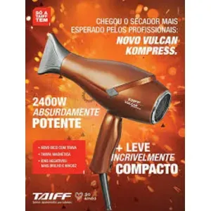 Secador Taiff Turbo Digital 2400W 127V - Taiff Profissional