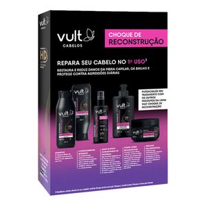 Kit Vult Choque de Reconstrução Shampoo 200ml + Condicionador 200ml