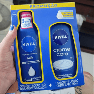 Kit Hidratante Nivea Milk 200ml + Sabonete Líquido 250ml - Nivea