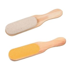 Lixa para Pés Madeira Côncava com Pedra Santa Clara