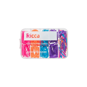 Elasticos Coloridos Ricca 200 Unidades - Ricca