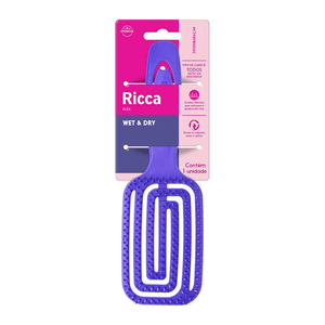 Escova Ricca Flex Wet &amp; Dry Roxa - Belliz