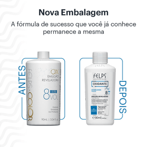 Emulsão Reveladora Felps 8vol 90ml - Felps