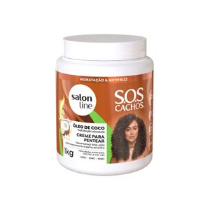 Creme para Pentear Salon Line 5 em 1 Óleo de Coco 1kg