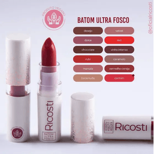 Batom Ricosti Ultra Fosco Desejo Vegano