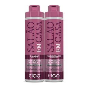 Kit Eico Salão em Casa Cronograma - Shampoo 800ml + Condicionador 750ml