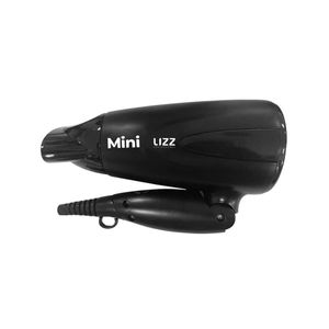 Secador Mini Lizz Dobrável Preto Bivolt