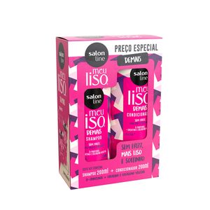 Kit Shampoo e Condicionador Salon Line Meu liso Demais