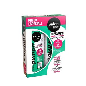 Kit Shampoo e Condicionador Salon Line SOS Bomba Antiqueda