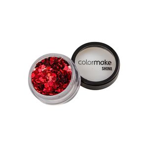 Glitter Shine Colormake Coração Vermelho 2g