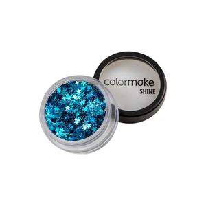 Glitter Shine Colormake Estrela Azul Turquesa 2g