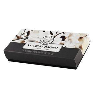 Kit Sabonete Giorno Bagno Flores Brancas - 2 Un. Com 100 Gr