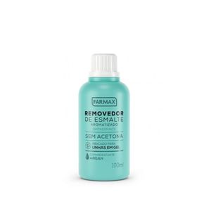 Removedor de Esmalte Farmax  Sem Acetona Argan - 100ml