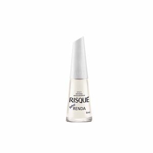 Esmalte Risqué Branco Natural Novo Renda 8ml