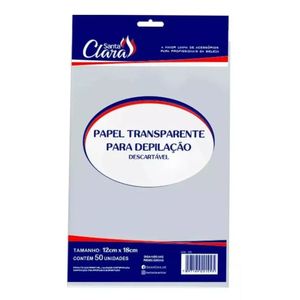 Papel S Clara P/Depilacao Transp